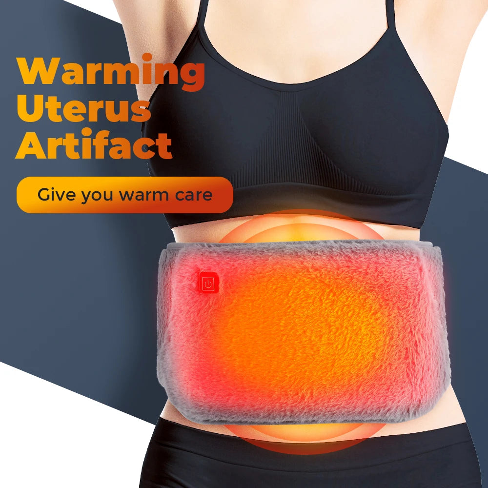 Experience Ultimate Comfort with Our 3-Levels USB Rechargeable Electric Heating Pad & Cold-Proof Uterine Belt for Abdominal Relief