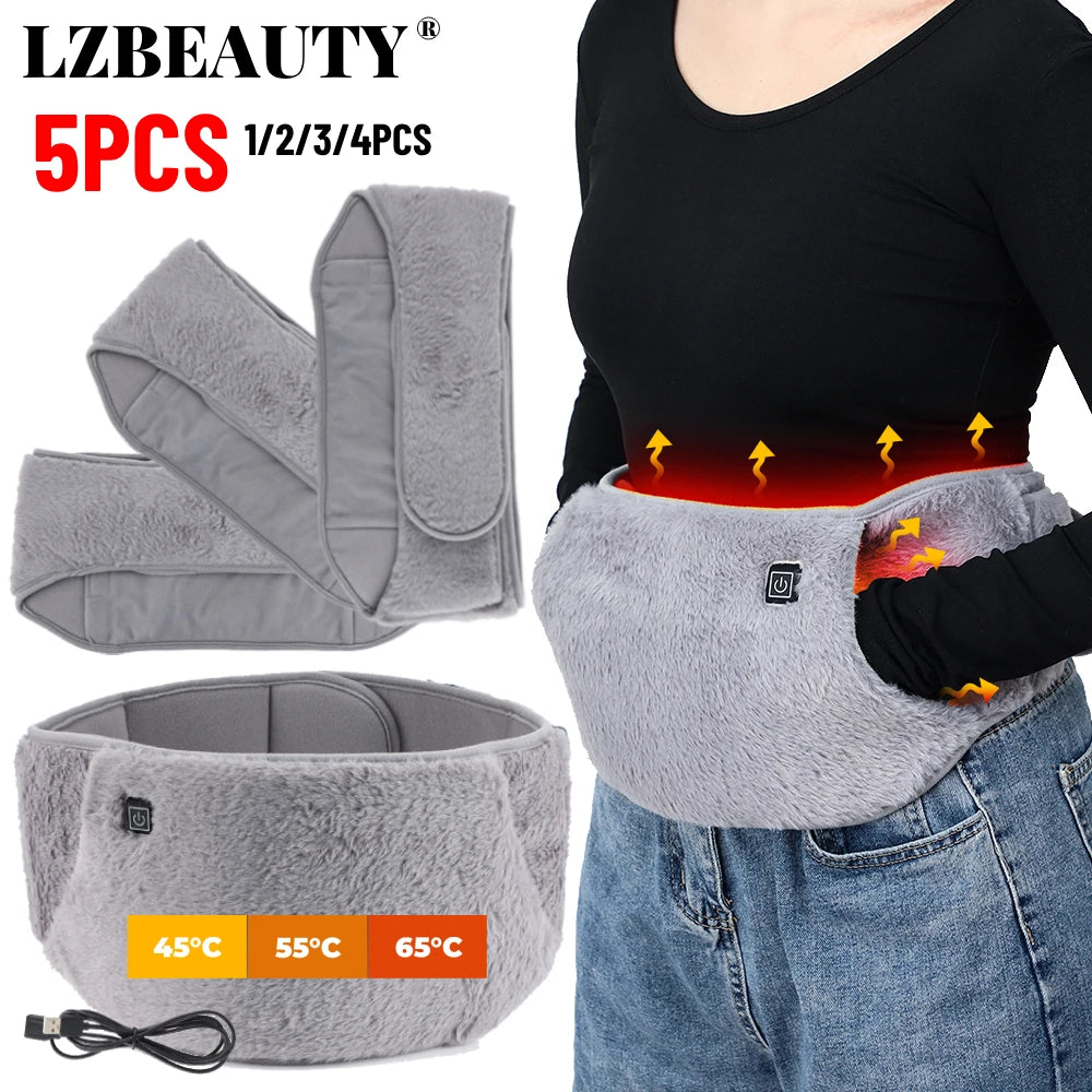 Experience Ultimate Comfort with Our 3-Levels USB Rechargeable Electric Heating Pad & Cold-Proof Uterine Belt for Abdominal Relief